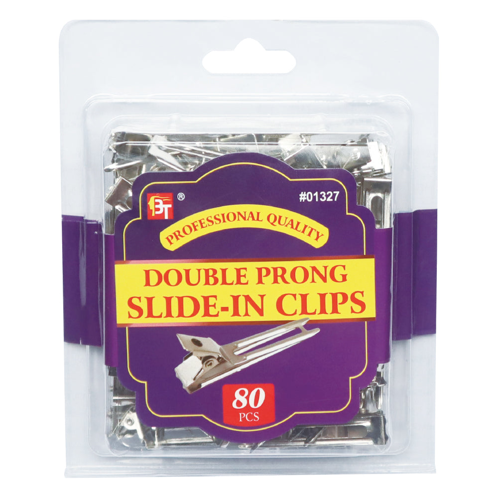 DOUBLE PRONG SLIDE-IN CLIPS (80 PCS)