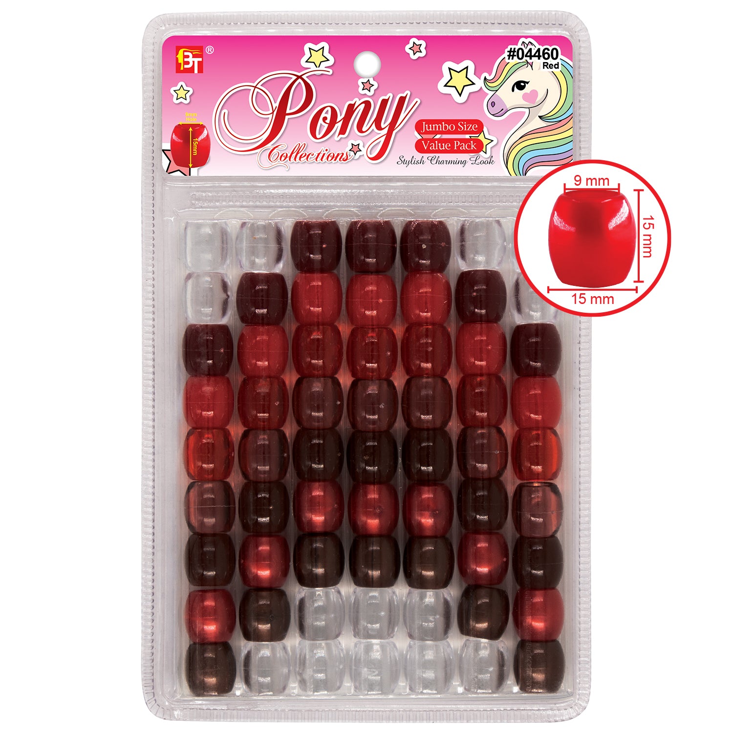 Jumbo Pearl Color Round Beads Value Pack (63 pcs)