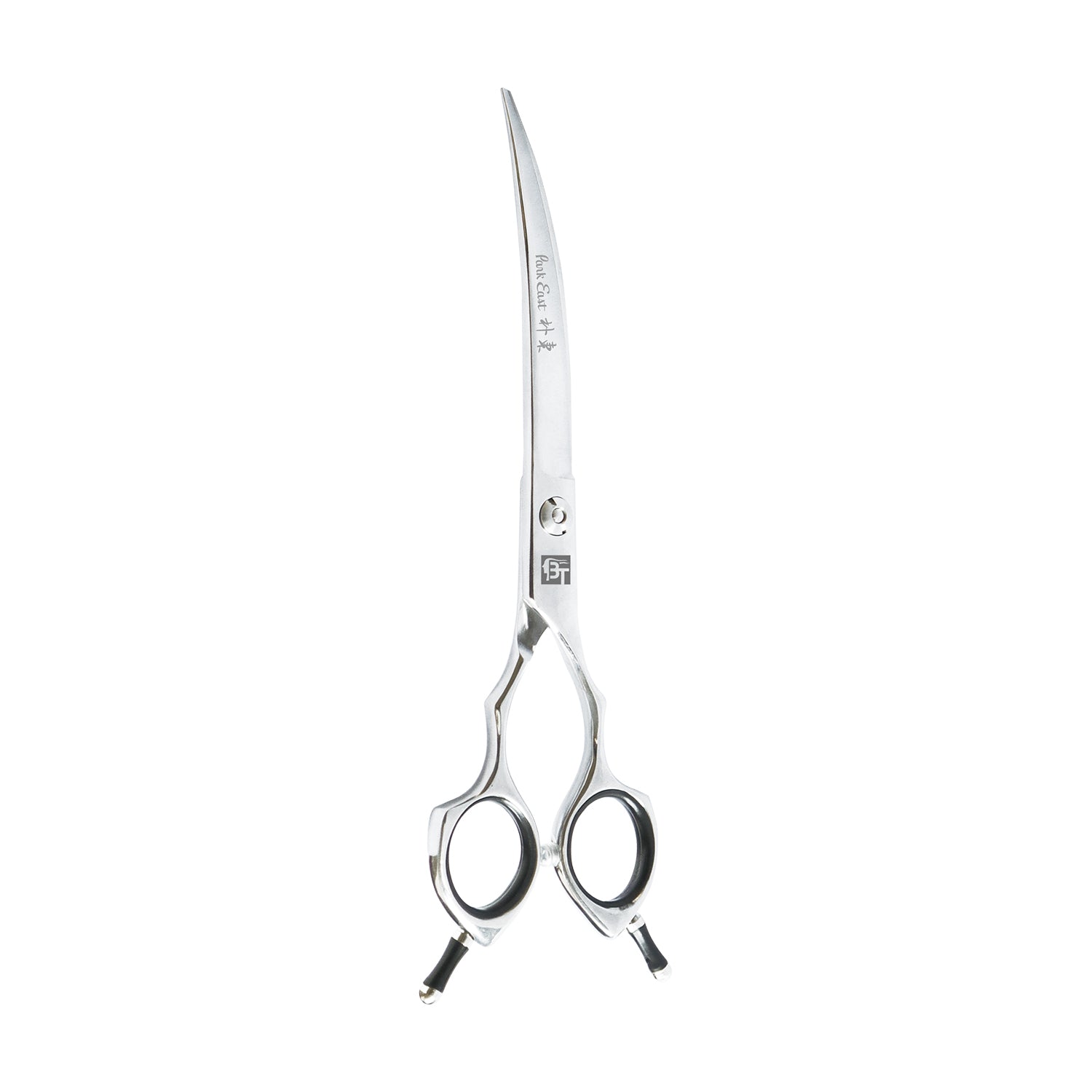 Professional 7" Curved Scissors (6CR Steel) with Ergonomic Handle Design