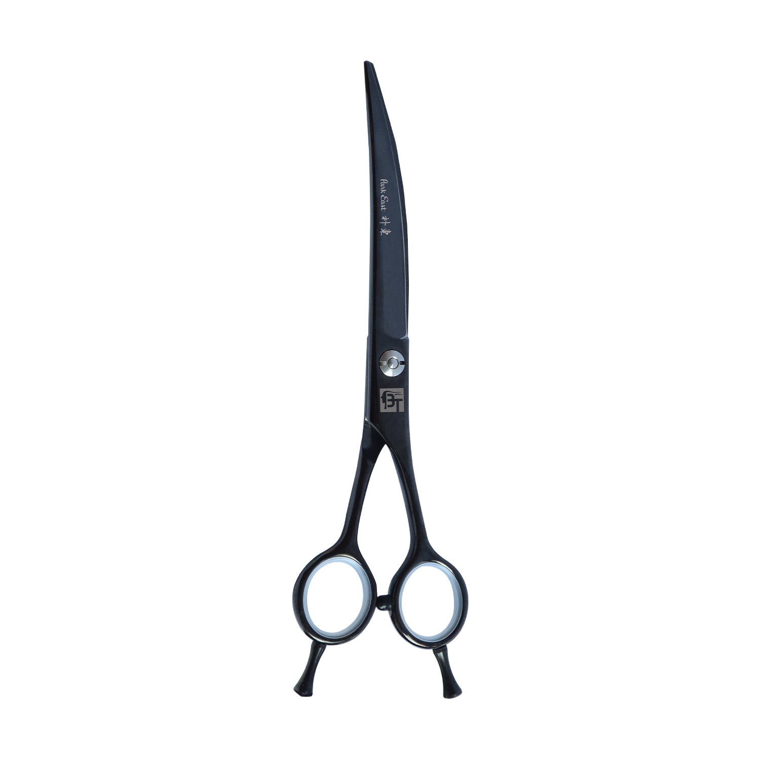 Professional 7" Curved Black Scissors (6CR Steel)