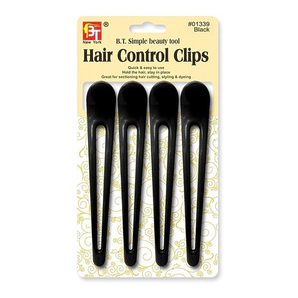 HAIR CONTROL CLIPS OBLON HOLE 4PCS 3-4 "