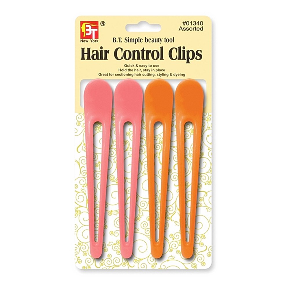 HAIR CONTROL CLIPS OBLON HOLE 4PCS 3-4 "