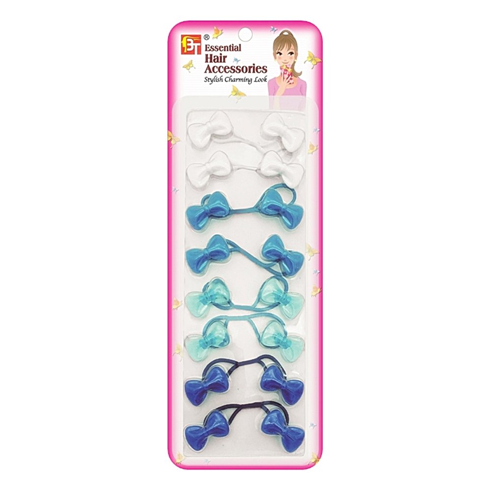 8PCS PONYTAIL HOLDERS BABY BOW