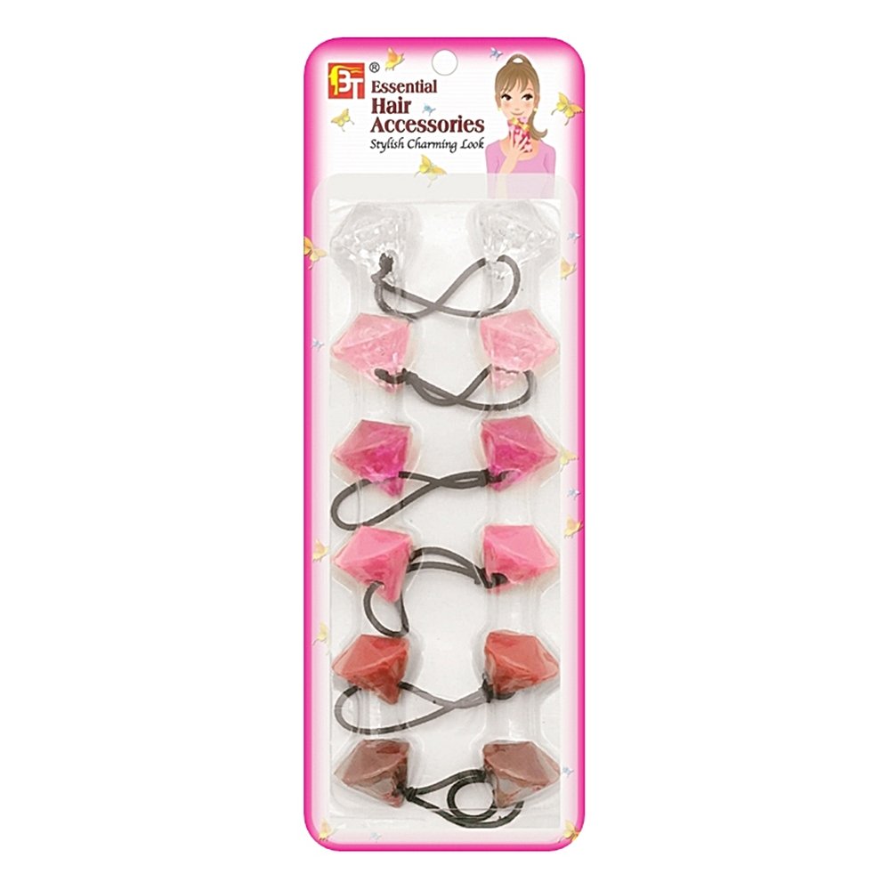 6PCS PONYTAIL HOLDERS DIAMOND